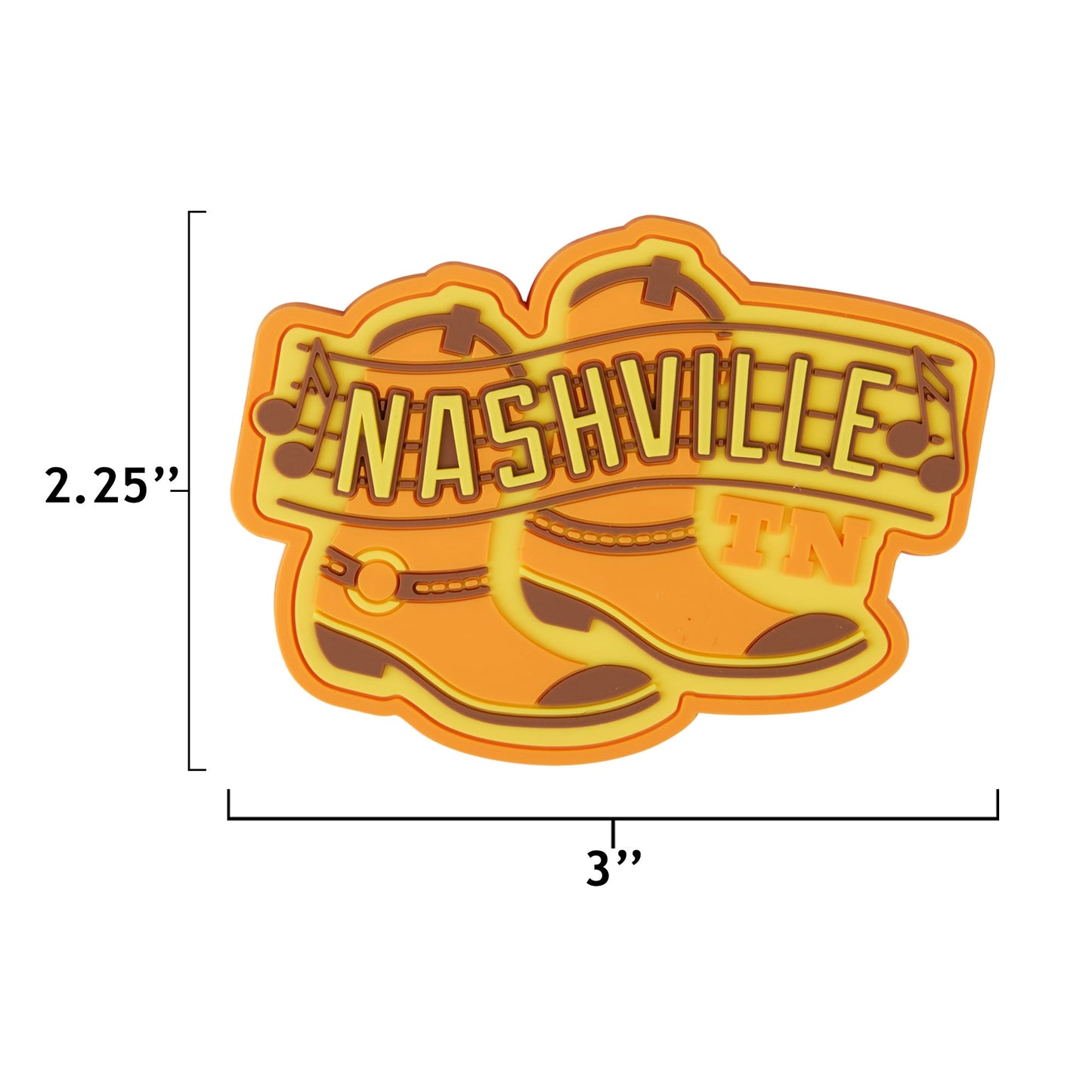 Nashville Tennessee PVC Fridge Magnet